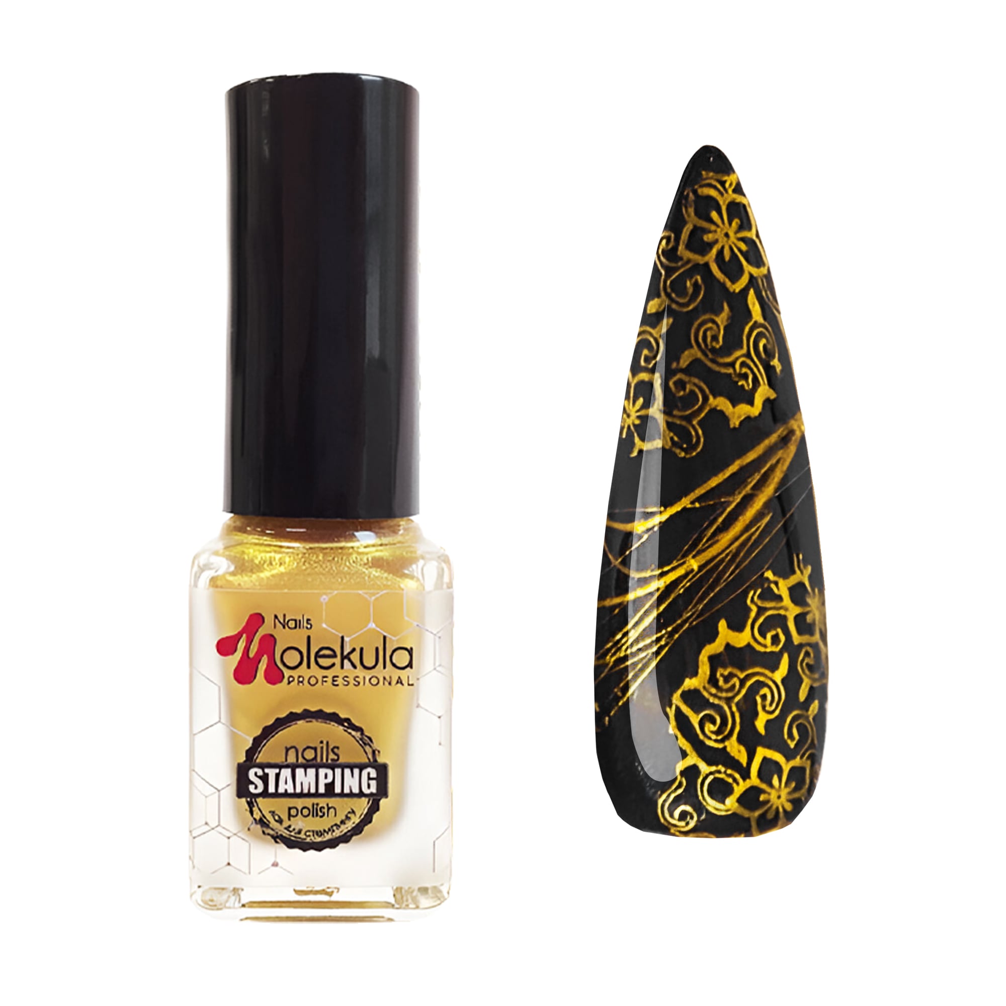 Лак для стемпінгу Nails Molekula Professional Nails Stamping Polish 03 Золото, 6 мл